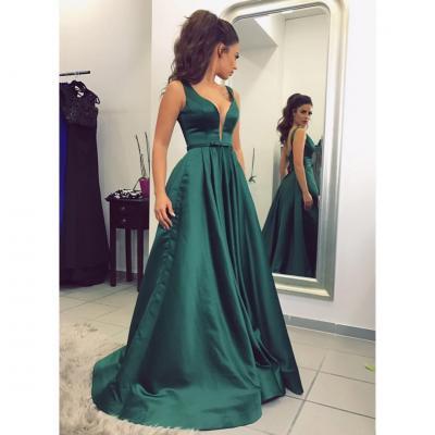 Dark Green Prom Dress,Long Prom Dresses,Prom Dresses,Evening Dress, Prom Gowns, Formal Women Dress,prom dress,Z121