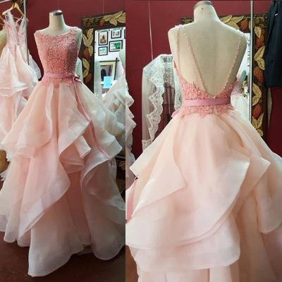 Ball Gown Backless Prom Dresses,Long Prom Dresses,Cheap Prom Dresses,Evening Dress Prom Gowns, Custom Made Formal Women Dress,prom dress,F16