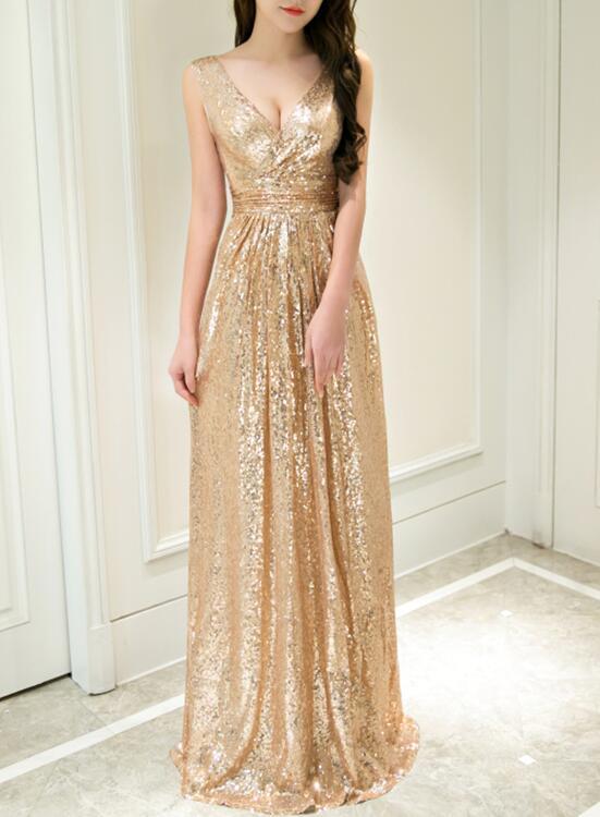 Gold Elegant Dress