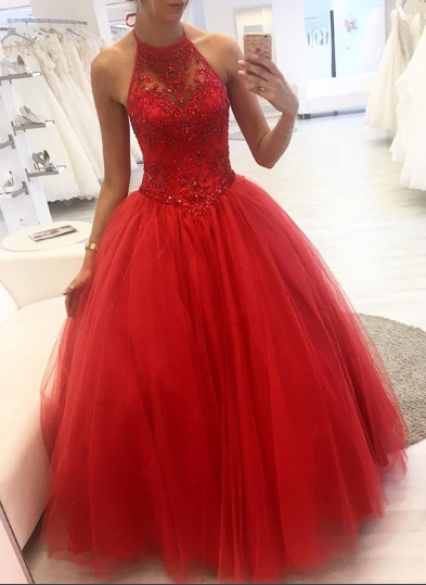 Cheap Red Sweet 16 Dresses