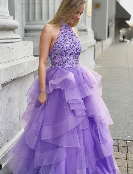 lavender ball gown dresses