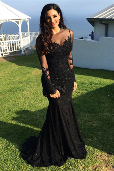 black beaded evening dress