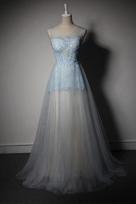 Light Sky Blue A-Line Prom Dress,Long Evening Dress,Evening Dress,Sweet 16 Dress,Long Prom Dresses,Prom Dresses Z329