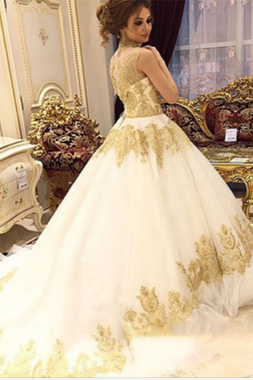Gold Lace Prom Dress,Long Prom Dresses,Charming Prom Dresses,Evening Dress Prom Gowns, Formal Women Dress,prom dress,X65