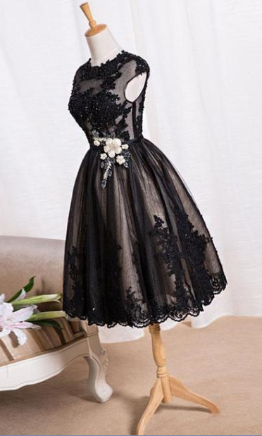 Black Lace Homecoming Dress,Short Prom Dresses,Homecoming Dresses ...